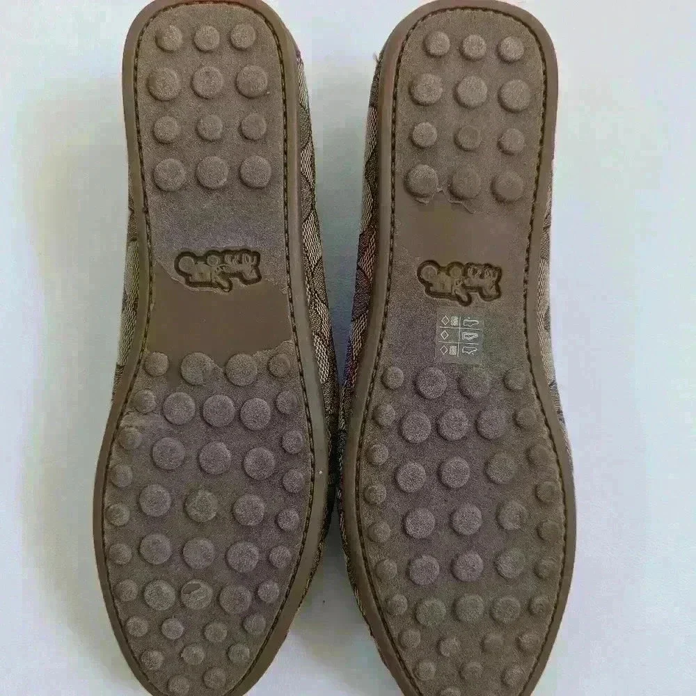Women's Coach Lock Up Driver Loafers Size 6B Brown - Picture 6 of 10